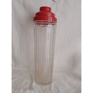 Medco Antique 1930s Art Deco Skyscraper Glass Cocktail Shaker